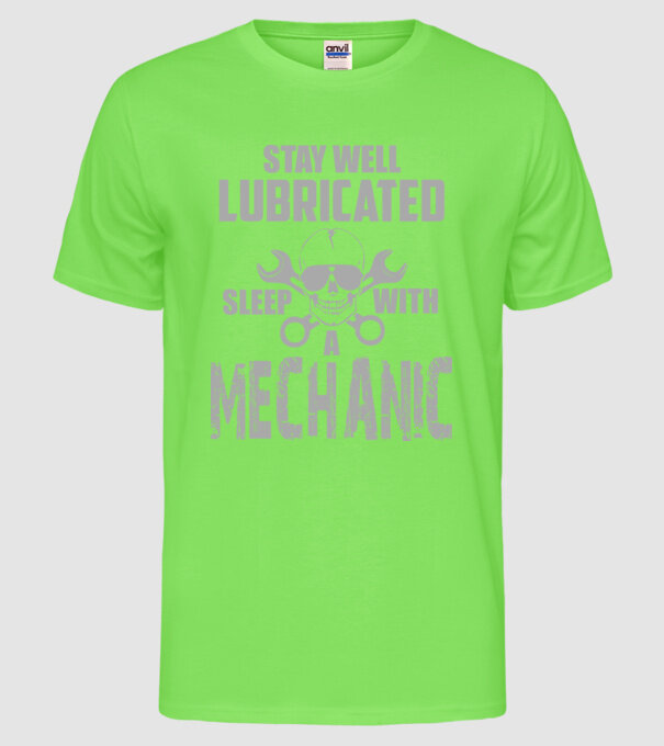 Stay well lubricated model verde neon pe tricou