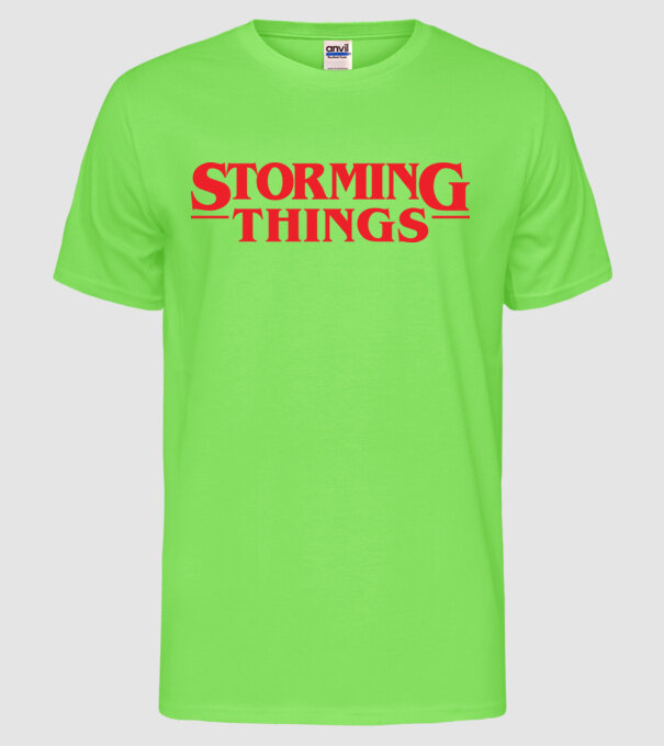 storming things - area 51 model verde neon pe tricou