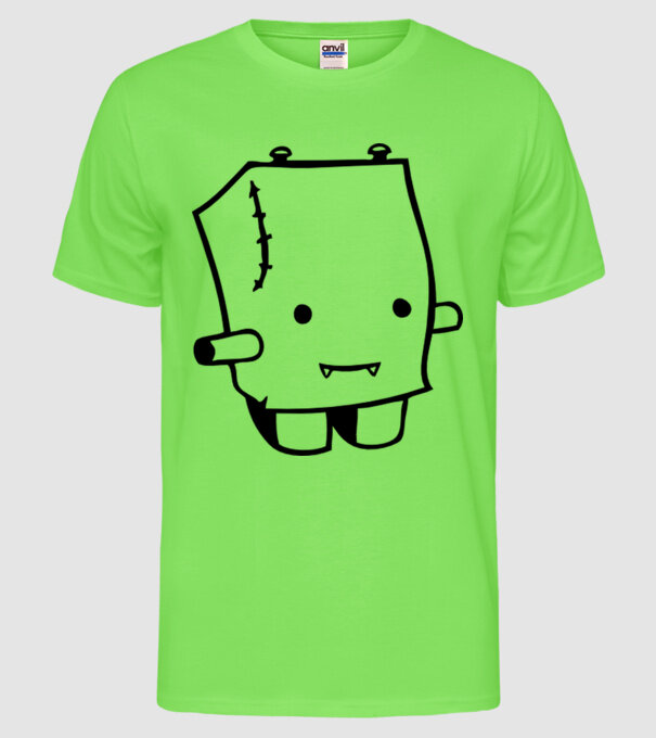 monstru1 model verde neon pe tricou
