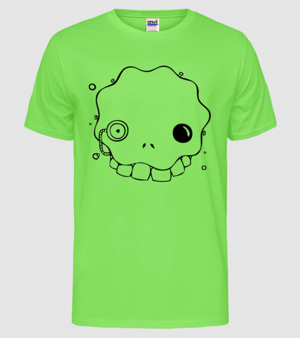 monstru10 model verde neon pe tricou