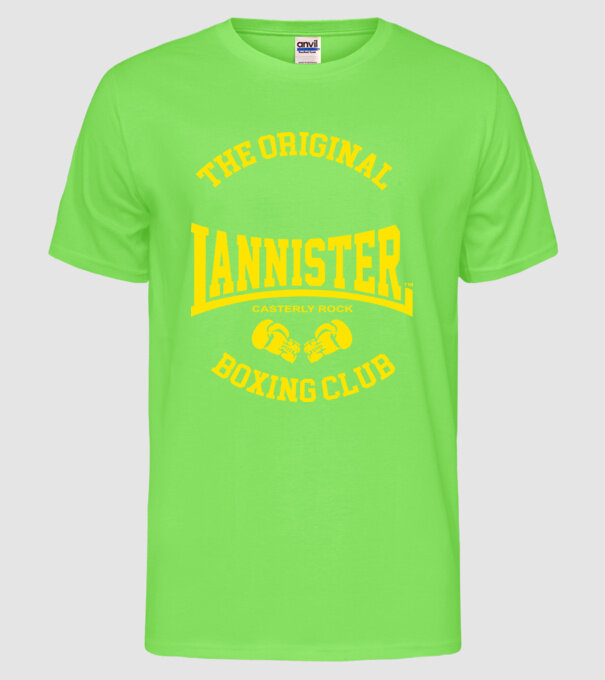 The Original Lannister model verde neon pe tricou
