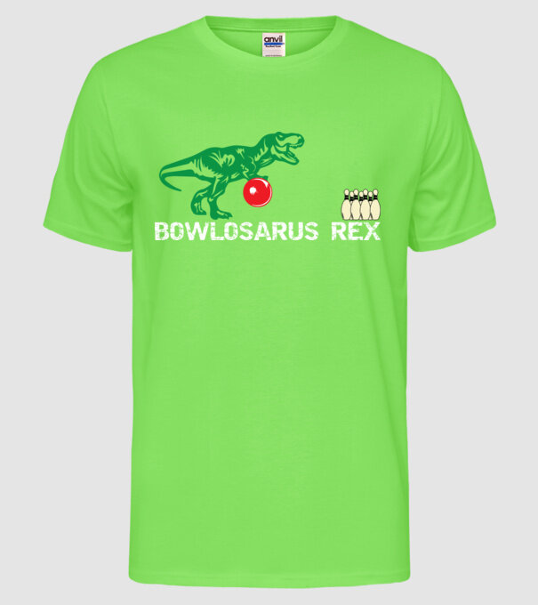 Trex model verde neon pe tricou