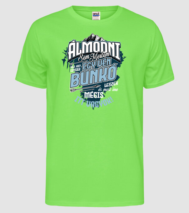 Ticălos bătrân model verde neon pe tricou