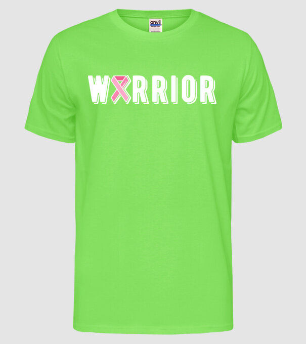 Warrior model verde neon pe tricou