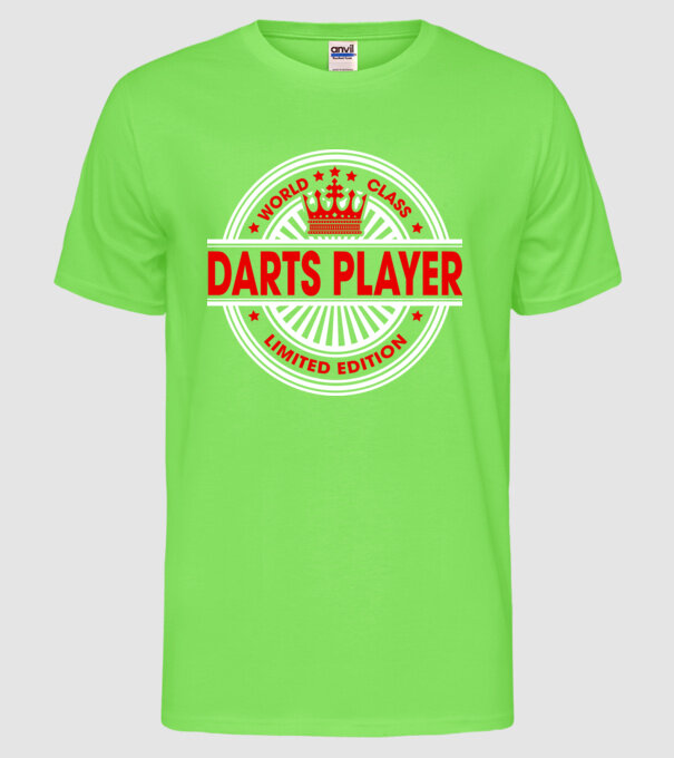 World class DARTS model verde neon pe tricou
