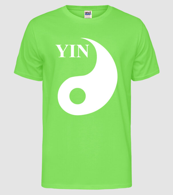 YIN model verde neon pe tricou