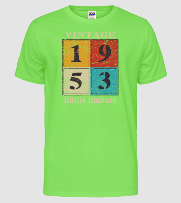 1953 - Ediție limitată model verde neon pe tricou