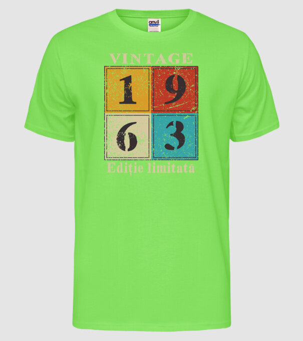 1963 - Ediție limitată model verde neon pe tricou