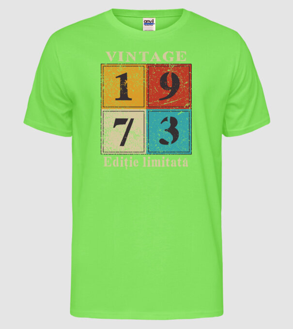 1973 - Ediție limitată model verde neon pe tricou