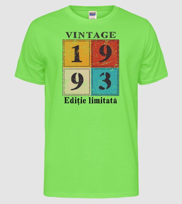 1993 - Ediție limitată model verde neon pe tricou