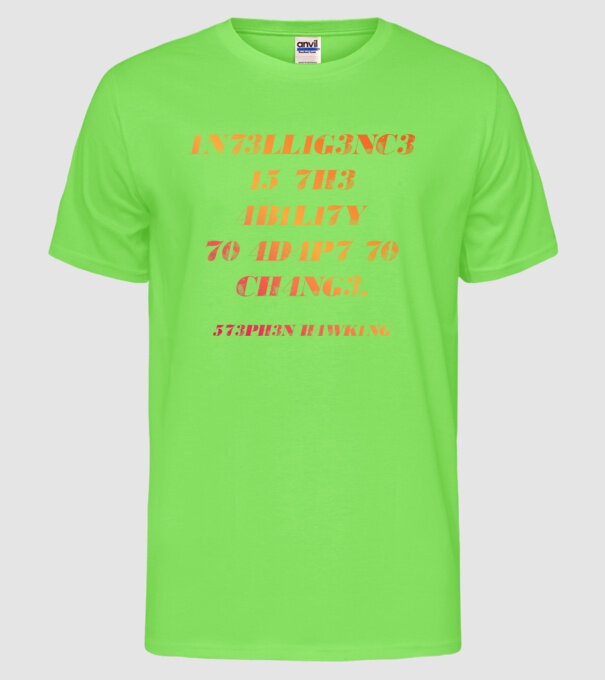 573PH3N H4wking model verde neon pe tricou