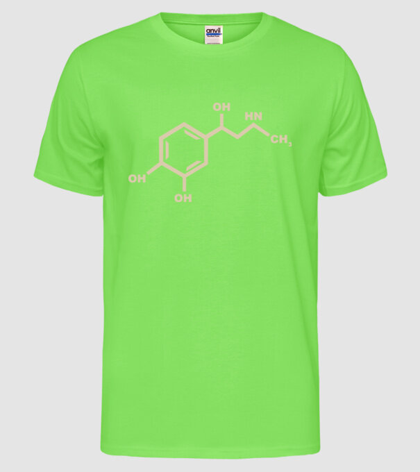 Adrenalin model verde neon pe tricou