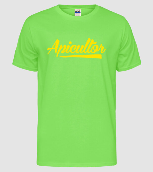 Apicultor model verde neon pe tricou