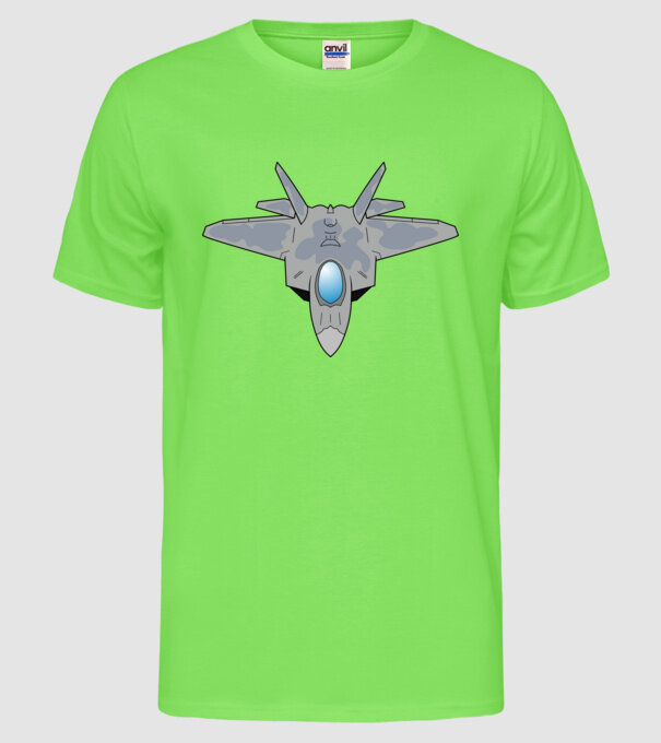Avioane model verde neon pe tricou
