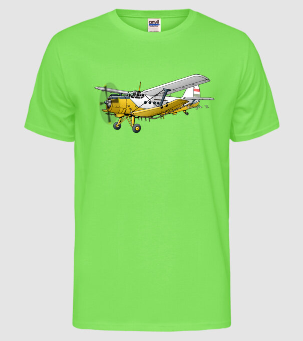 Avioane model verde neon pe tricou