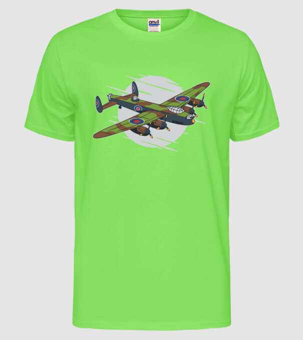 Avioane model verde neon pe tricou