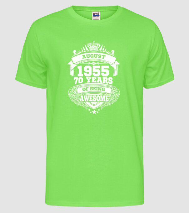Awesome being of august 1955 model verde neon pe tricou