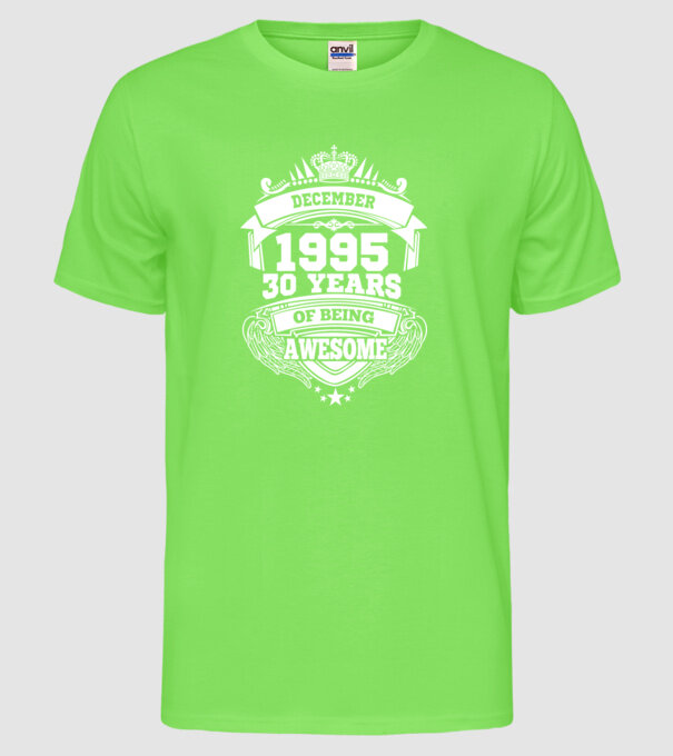 Awesome being of december 1995 model verde neon pe tricou