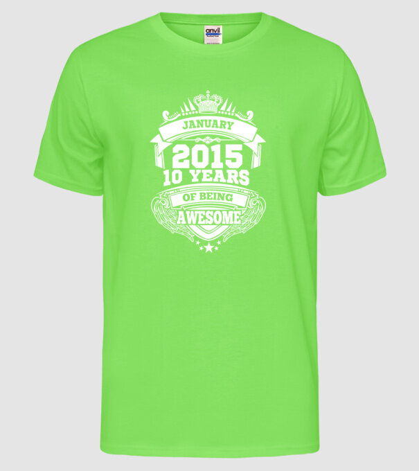 Awesome being of january 2015 model verde neon pe tricou