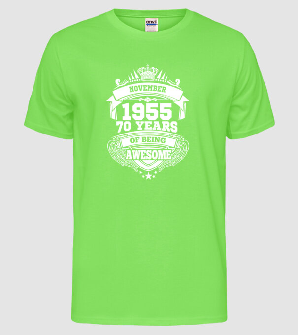 Awesome being of november 1955 model verde neon pe tricou
