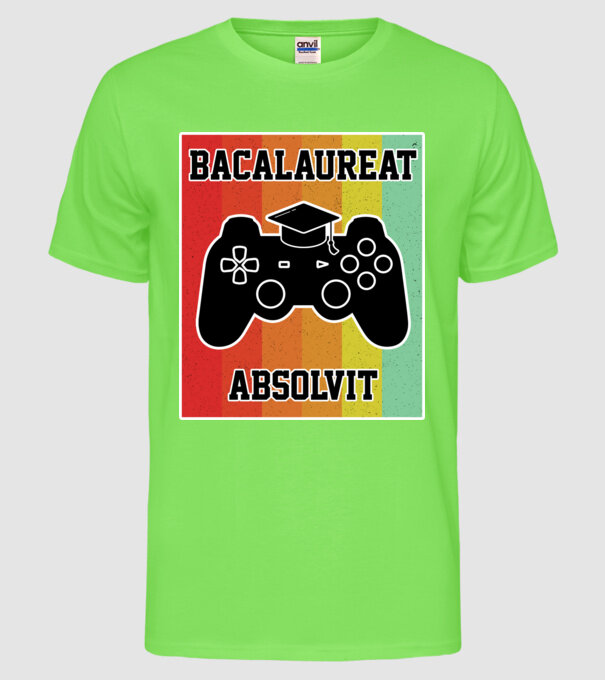 bacalaureat absolvit model verde neon pe tricou