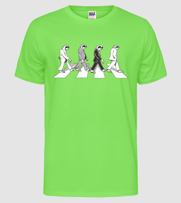 Beatles model verde neon pe tricou