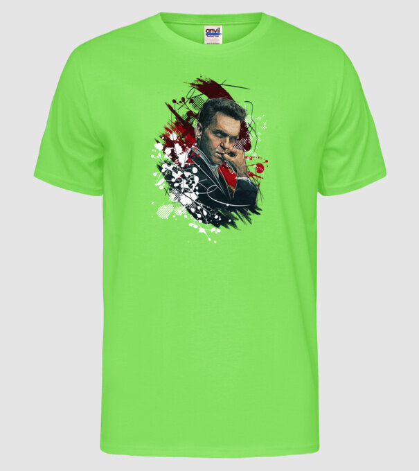 berlin poster model verde neon pe tricou