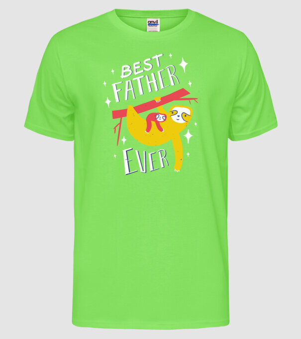 Best father model verde neon pe tricou