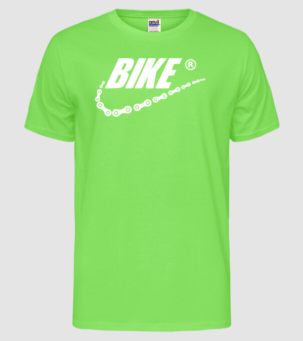 Bike model verde neon pe tricou