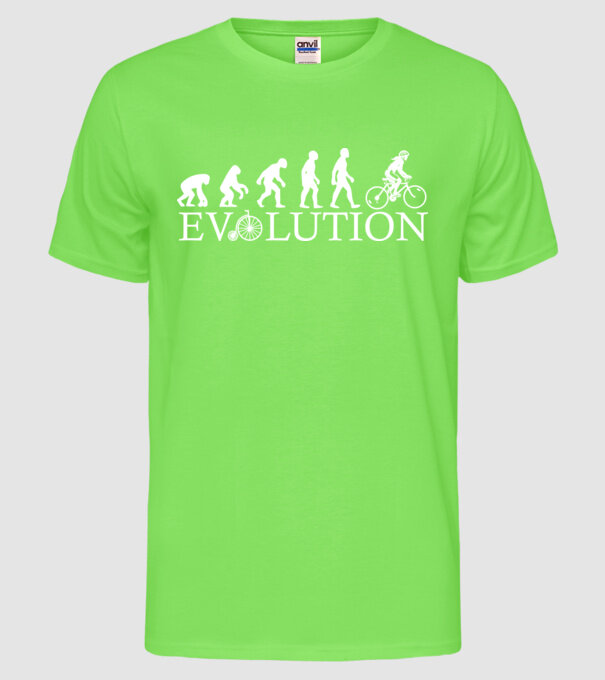 Bike evo model verde neon pe tricou