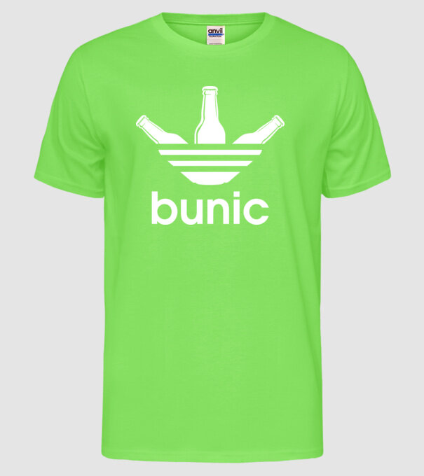 Bunicdidas model verde neon pe tricou