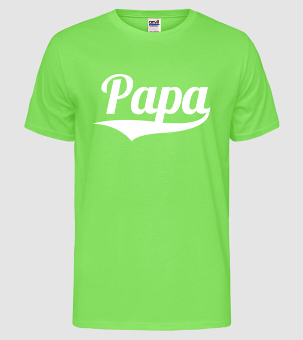 bunicul model verde neon pe tricou