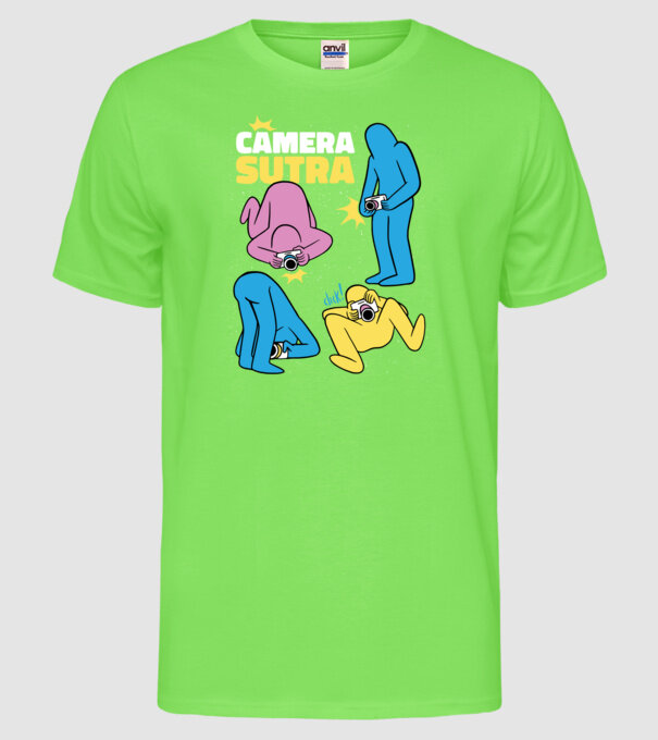 Camera sutra 2 model verde neon pe tricou