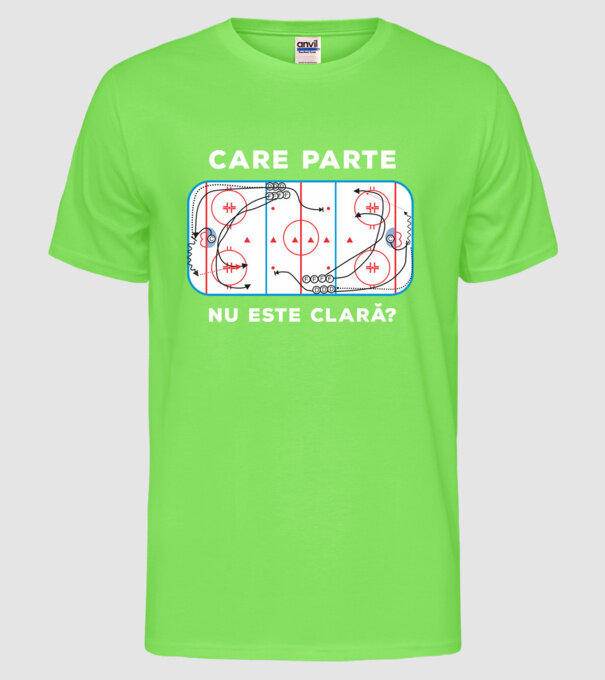 Care parte nu este clară? model verde neon pe tricou