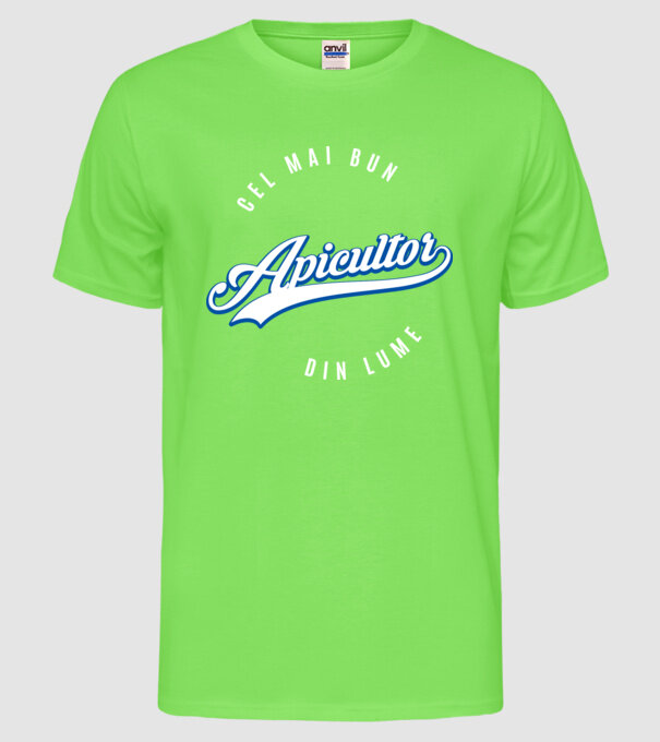 Cel mai bun APICULTOR din lume model verde neon pe tricou