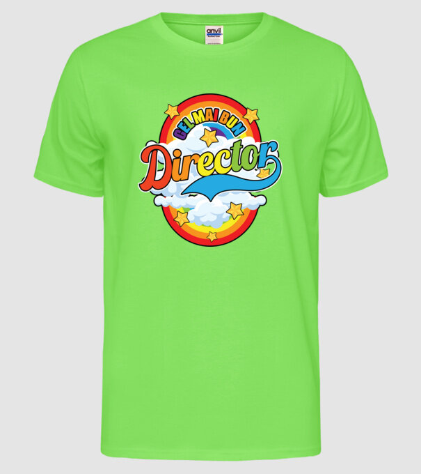 Cel mai bun director model verde neon pe tricou