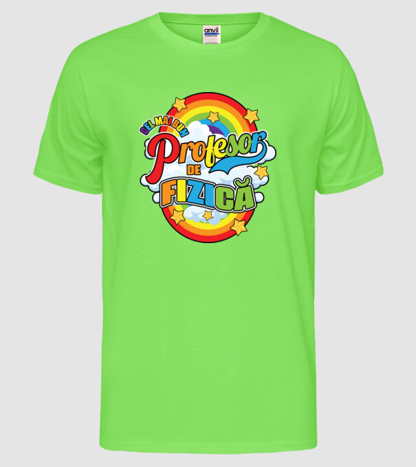 Cel mai bun fizică model verde neon pe tricou