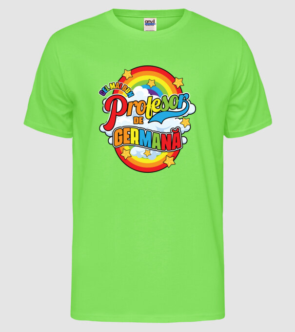 Cel mai bun germană model verde neon pe tricou