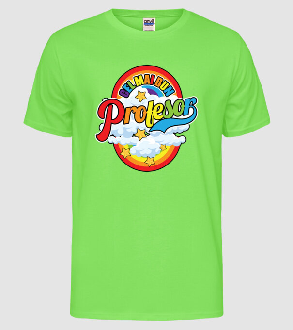 Cel mai bun Profesor model verde neon pe tricou