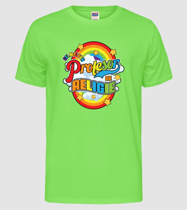 Cel mai bun religie D5291810 model verde neon pe tricou