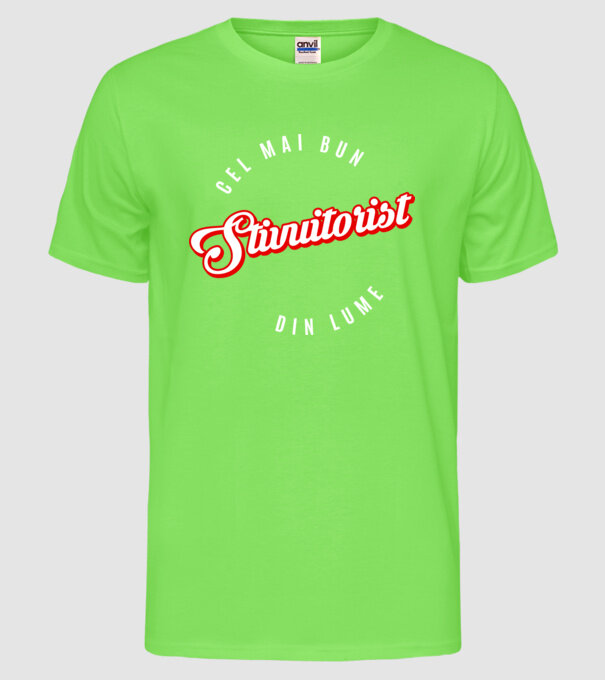 Cel mai bun STIVUITORIST din lume model verde neon pe tricou