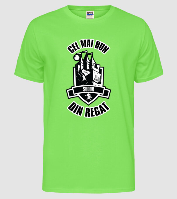 Cel mai bun sudor din regat model verde neon pe tricou