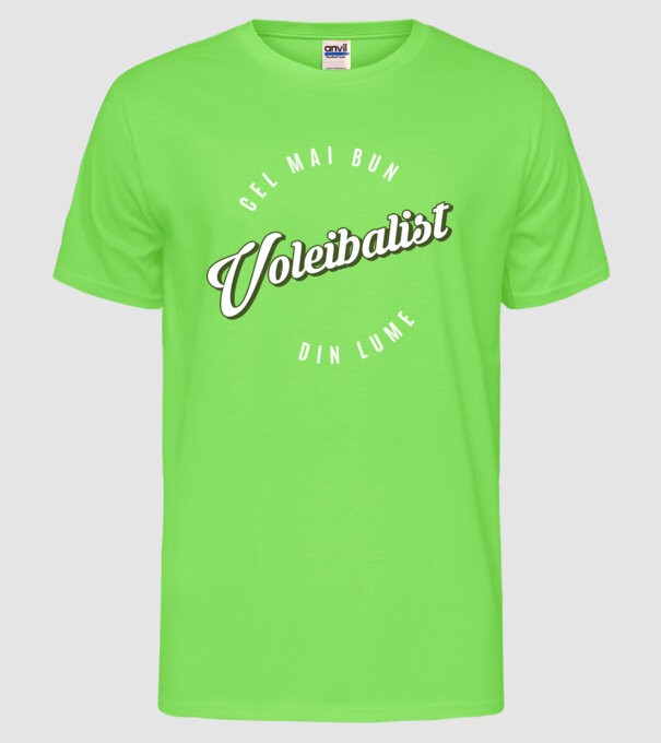 Cel mai bun Voleibalist din lume model verde neon pe tricou