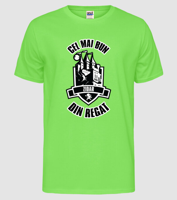Cel mai bun zidar din regat model verde neon pe tricou