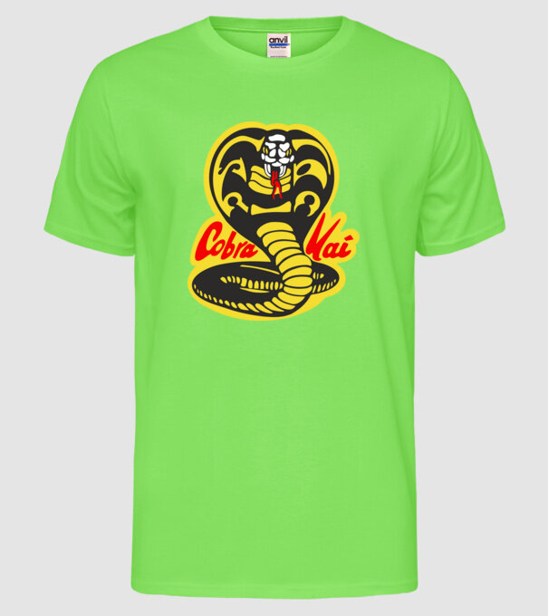 cobra kai logo model verde neon pe tricou