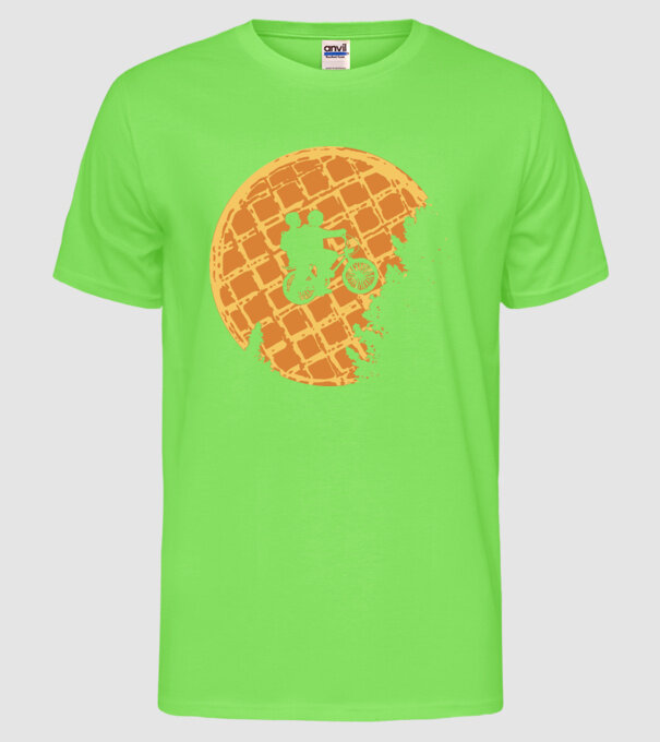 cookie moon stranger things model verde neon pe tricou