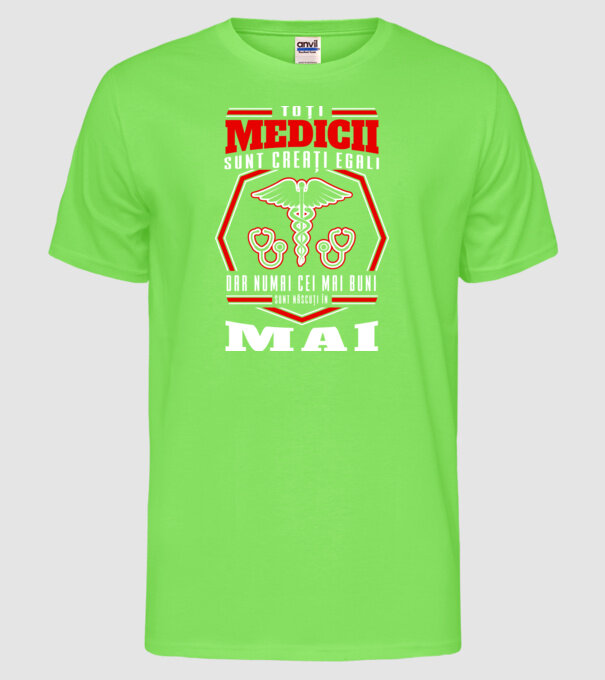 Toți Medicii sunt Creati egali mai model verde neon pe tricou