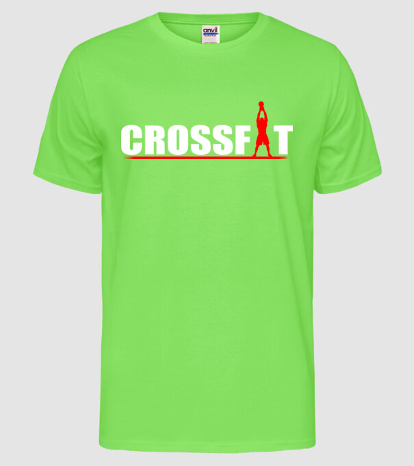 Crossfit model verde neon pe tricou