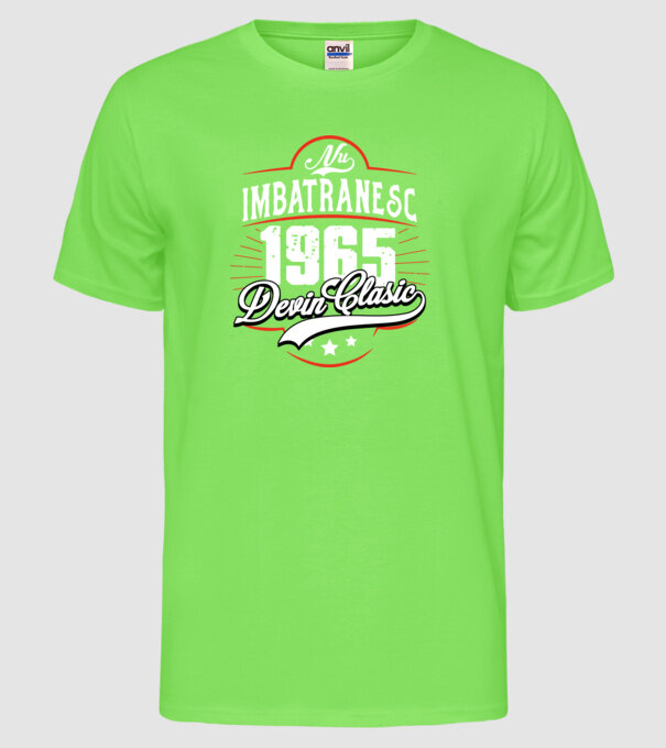 Devin Clasic - 1965 model verde neon pe tricou