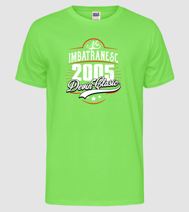 Devin Clasic - 2005 model verde neon pe tricou